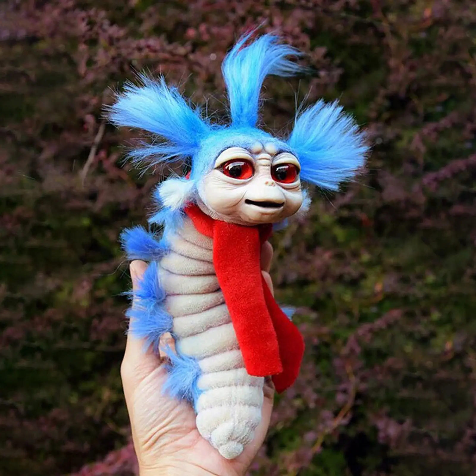 Worm From Labyrinths Handmade Worm Stuffed Toy Funny Present Plush Doll Plush Ornaments Funny Worm Ornaments