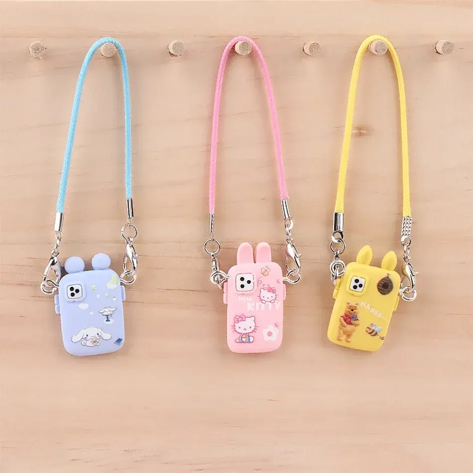 For Labubu Accessories For Crybaby Accessories Cartoon style camera phone Bag Plush Doll Accessories Pendant Fan Birthday Gift