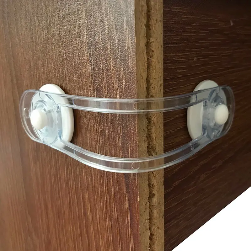 3/5/10Pcs Baby Safety Cabinet Locks & Straps Kids Plastic Drawer Locks for Home Proofing Adjustable Length for Secure Closure