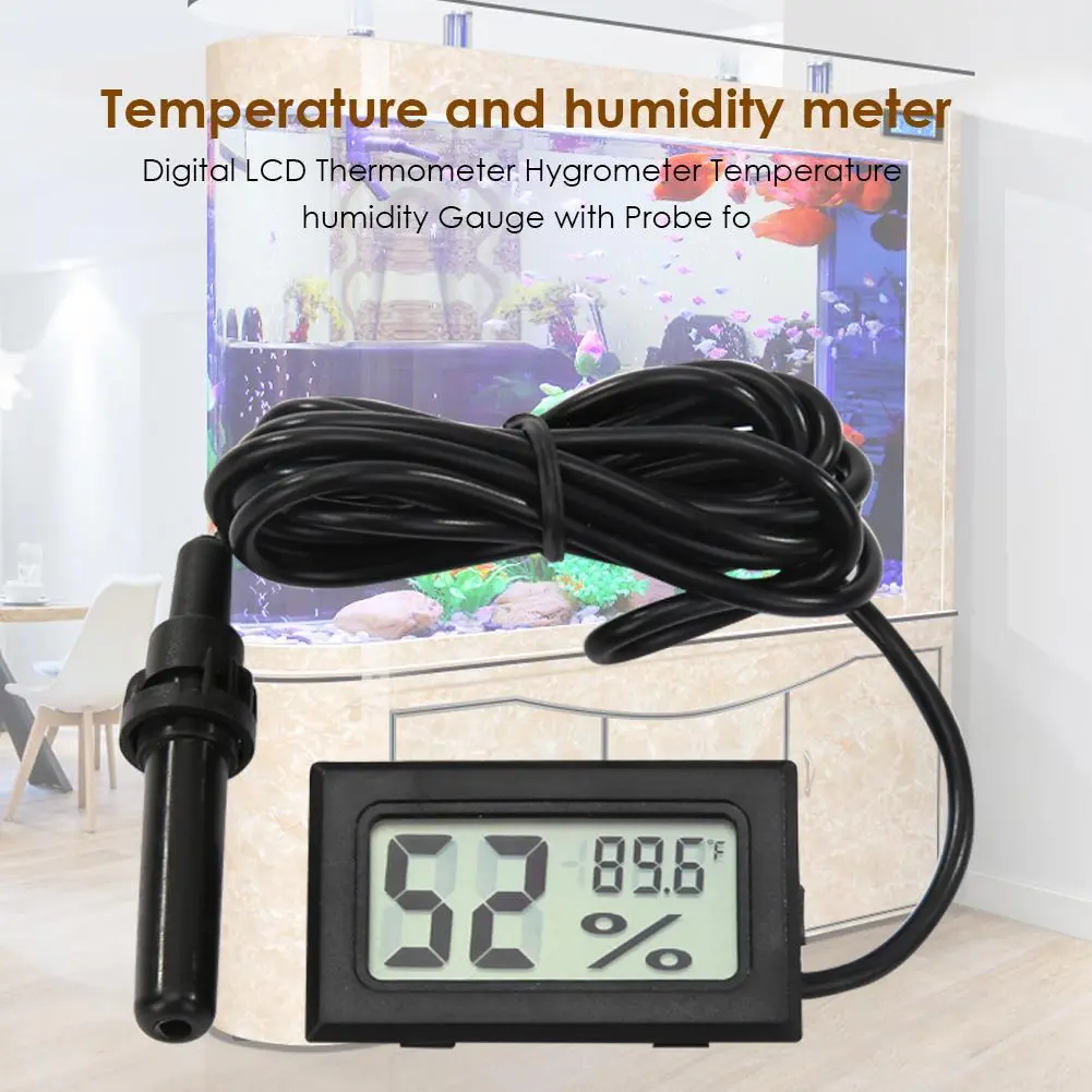 3-10PCS Mini LCD Digital Thermometer Hygrometer Temperature Sensor Humidity Meter Gauge