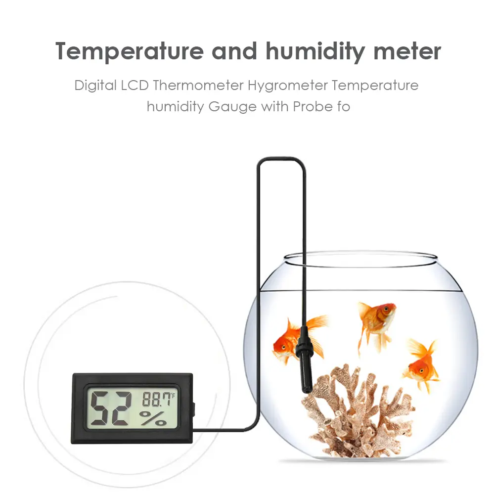 3-10PCS Mini LCD Digital Thermometer Hygrometer Temperature Sensor Humidity Meter Gauge