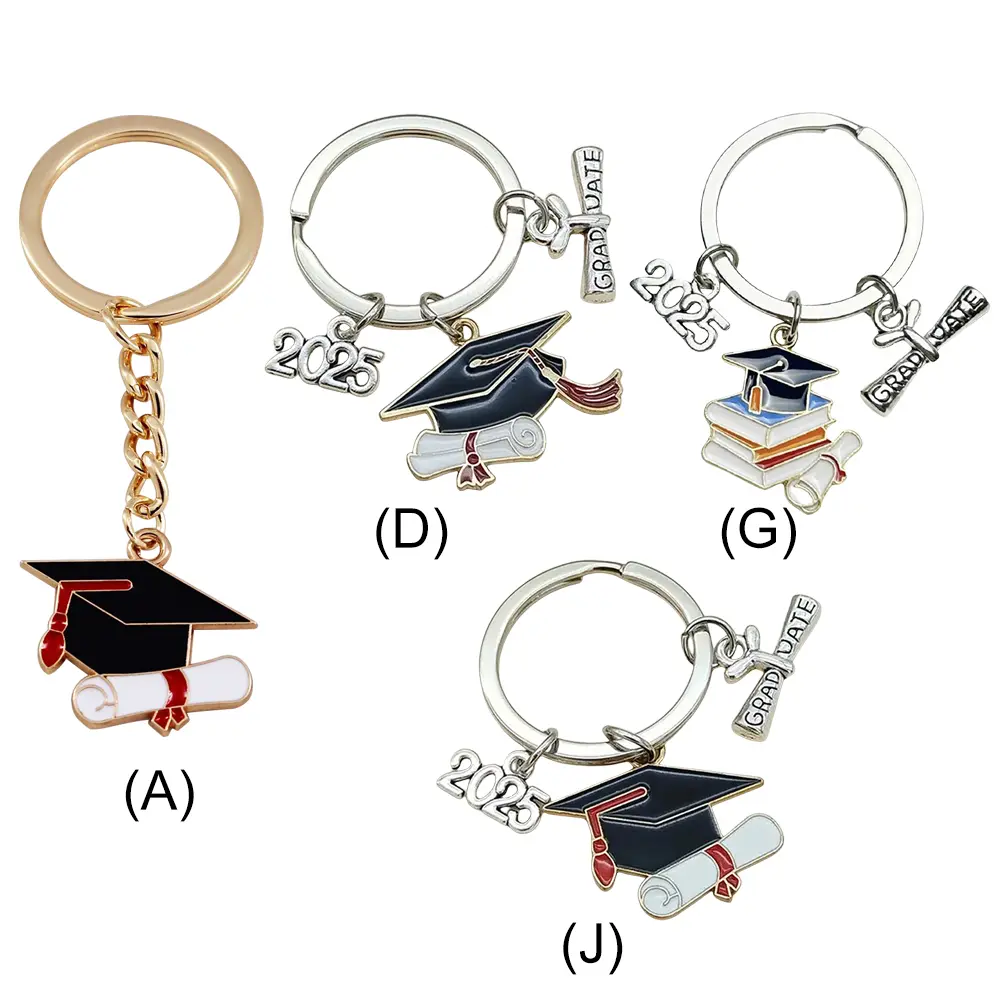 12-48PCS Graduation Gifts Keychain Graduation Party Favors Class of Graduation Keychains for College Seniors Grad Accessories