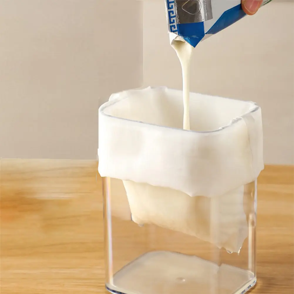 Yogurt Strainer 1100ml Greek Yogurt Machine with Fine Mesh Bag and Lid Whey Separation Tools for Thick Greek Yogurt Soybean Milk