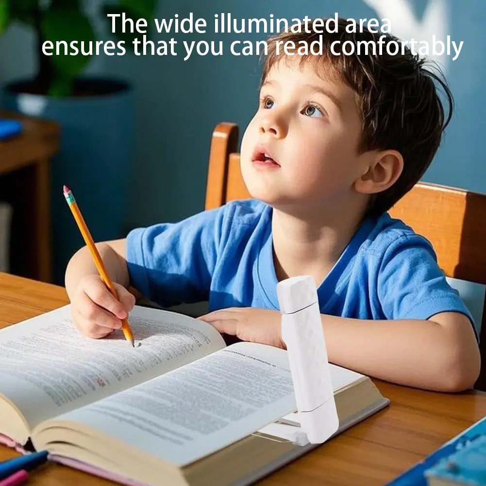 Reading Light 5 Dimmable Brightness Bookmark Night Lamp 180 Degree Rotating Rechargeable Reading Light for Bedroom Study