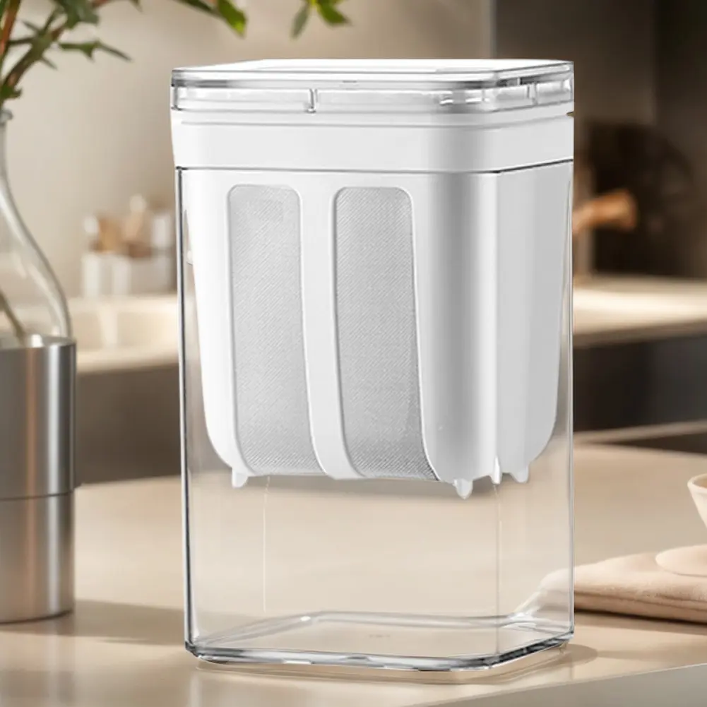 Yogurt Strainer 1100ml Greek Yogurt Machine with Fine Mesh Bag and Lid Whey Separation Tools for Thick Greek Yogurt Soybean Milk