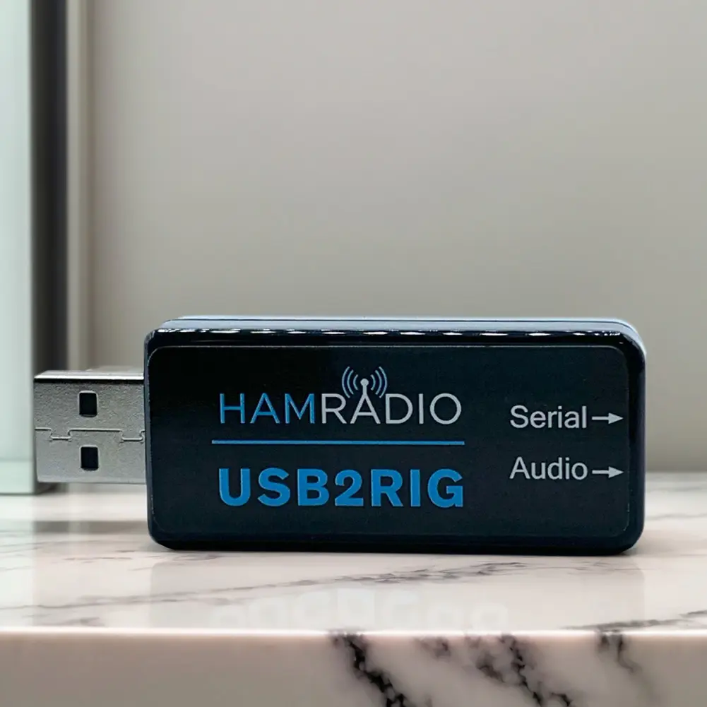 USB2RIG Radio USB Sound Card Connector Support PTT with VOX Control USB Sound Adapter Radio Sound Adapter for KENWOOD YAESU ICOM