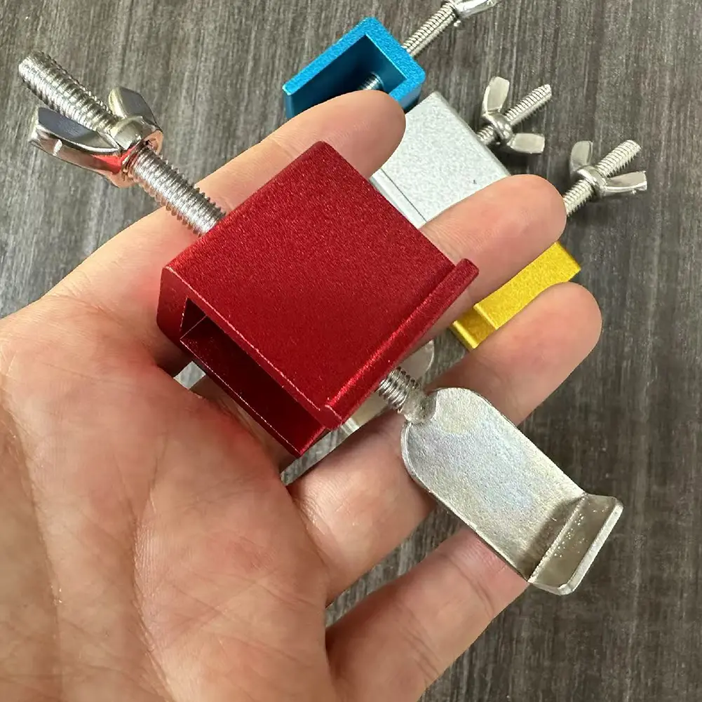 Sliding Door Lock Slide Security Lock Stopper Aluminum Alloy Window Lock for Burglar Proof