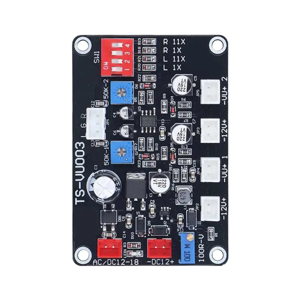TS VU003 Adjust VU Meter Driver Panel Backlight Power Amplifier VU Meter Driver Board DB Amplifier Chassis VU Meter Driver Board