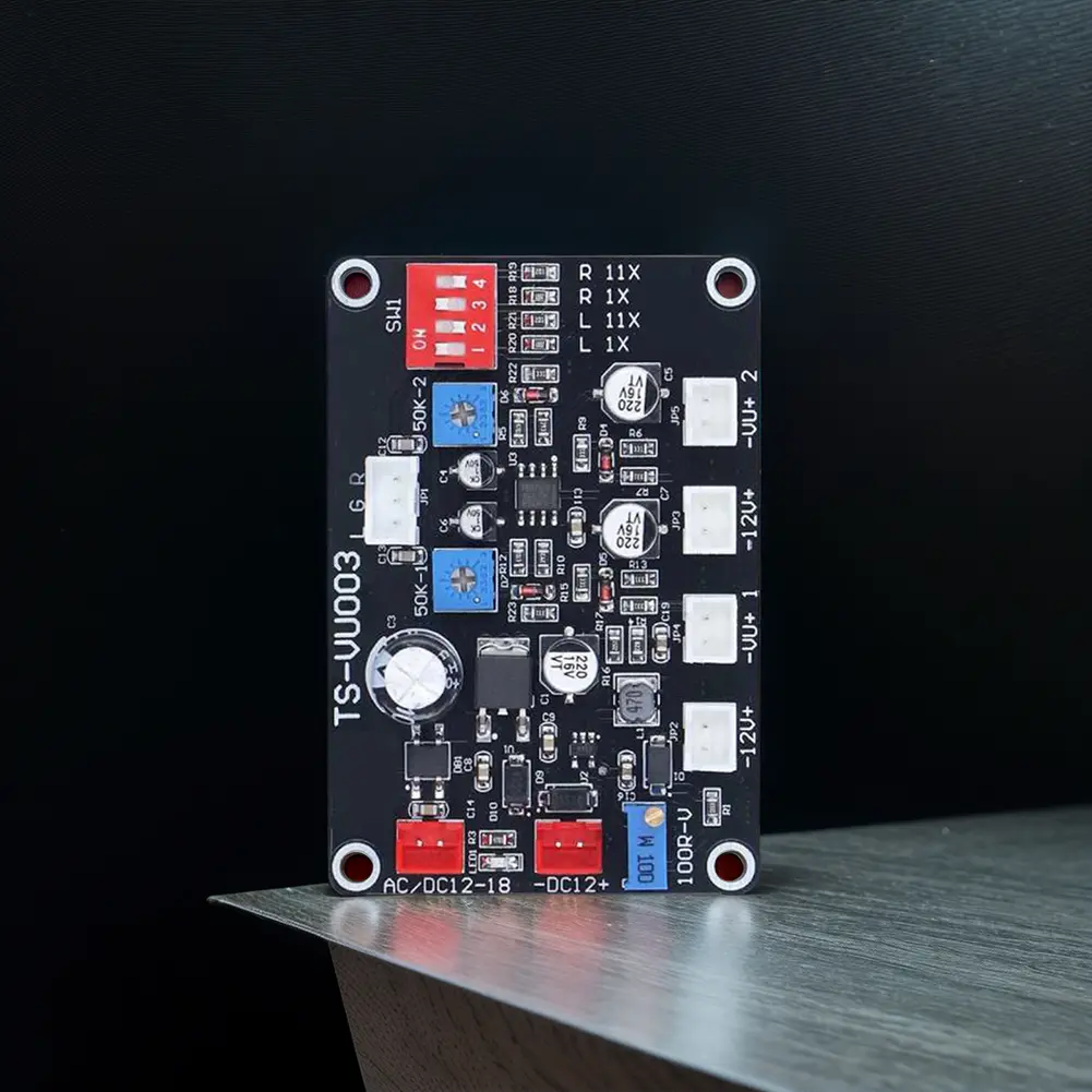 TS VU003 Adjust VU Meter Driver Panel Backlight Power Amplifier VU Meter Driver Board DB Amplifier Chassis VU Meter Driver Board