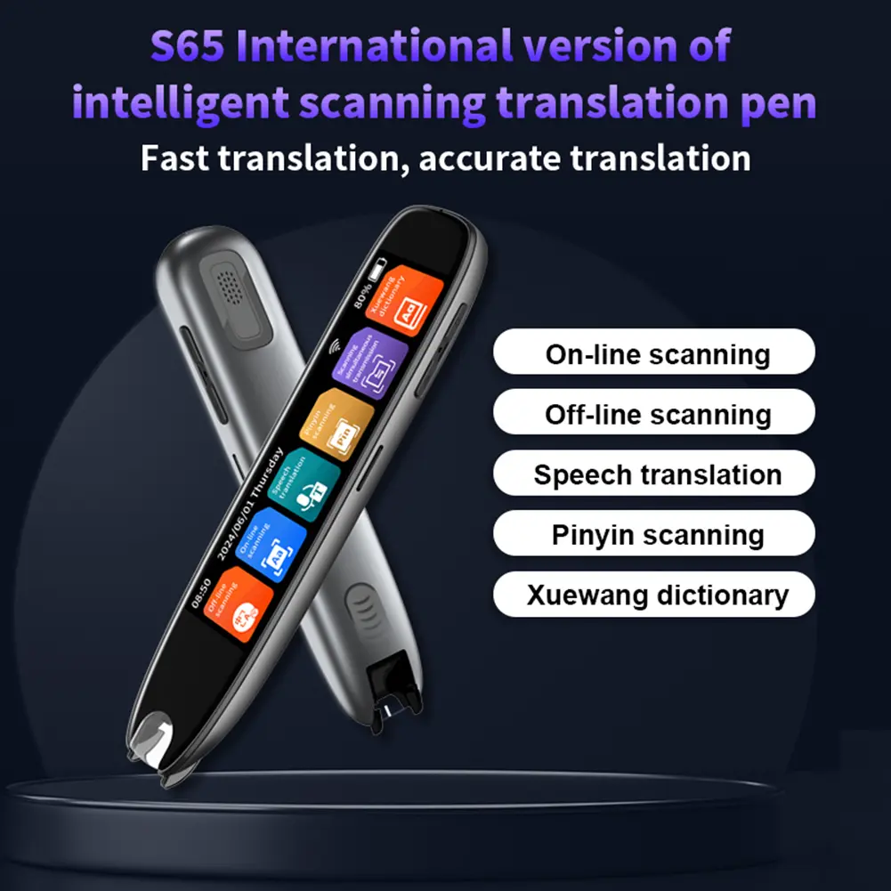 Translation Pen 142 Languages Smart Scanner Translator Pen Intelligent Scanning Point Reading Scan Reader Device Translator Pen