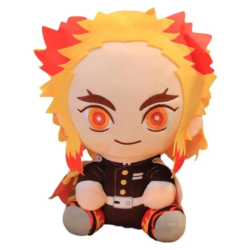 Anime Peripheral Sitting 20-30cm Demon Slayer Plush Toy Doll Kamado Tanjirou Agatsuma Zenitsu Kamado Nezuko Doll Plush Doll