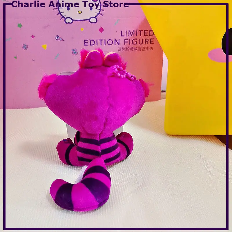 New Kawaii Disney Cheshire Cat Plush Toys Alice In Wonderland Animals Keychain For Kids Girls Woman Backpacks Cute Pendant