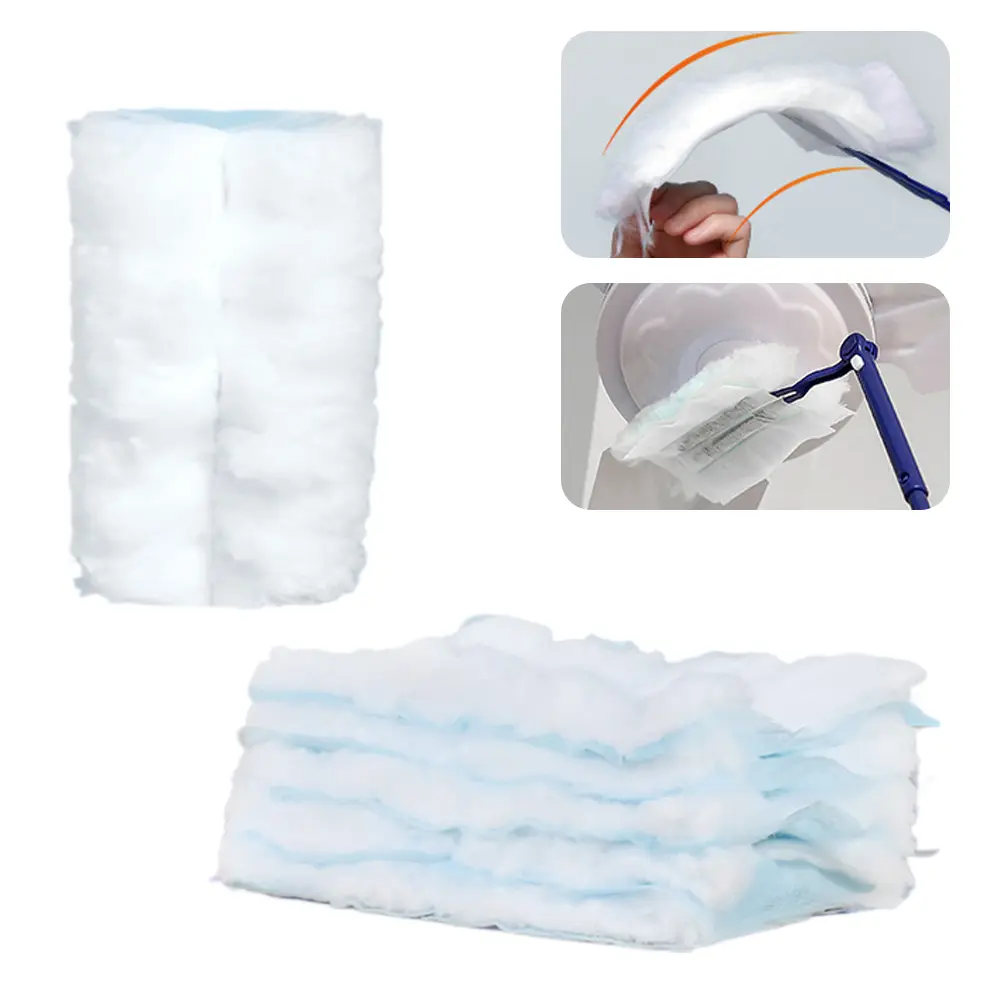 Disposable Duster Long/Short Handle Microfiber Duster Multifunction Disposable Duster Refills Duster Handle for Home Office