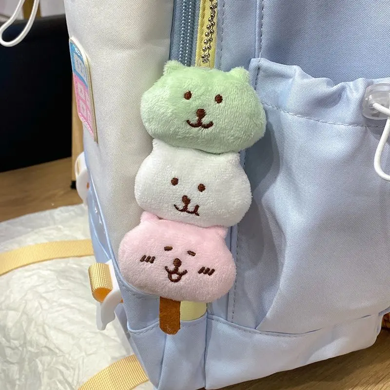 Chiikawa Anime Joke Bear Plush Doll Pendant Mitarashi Dango Kawaii Plush Toy Ornaments Bag Keychain Accessories Cute Girly Heart