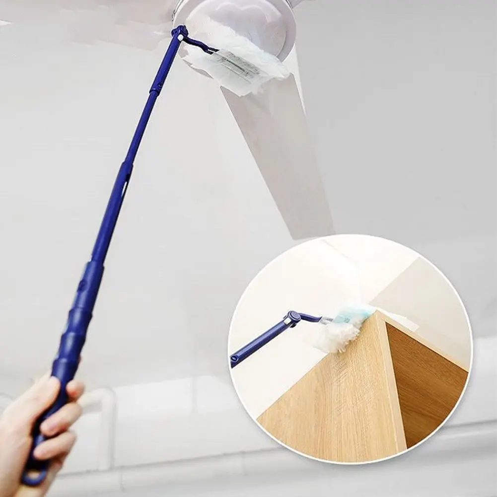 Disposable Duster Long/Short Handle Microfiber Duster Multifunction Disposable Duster Refills Duster Handle for Home Office