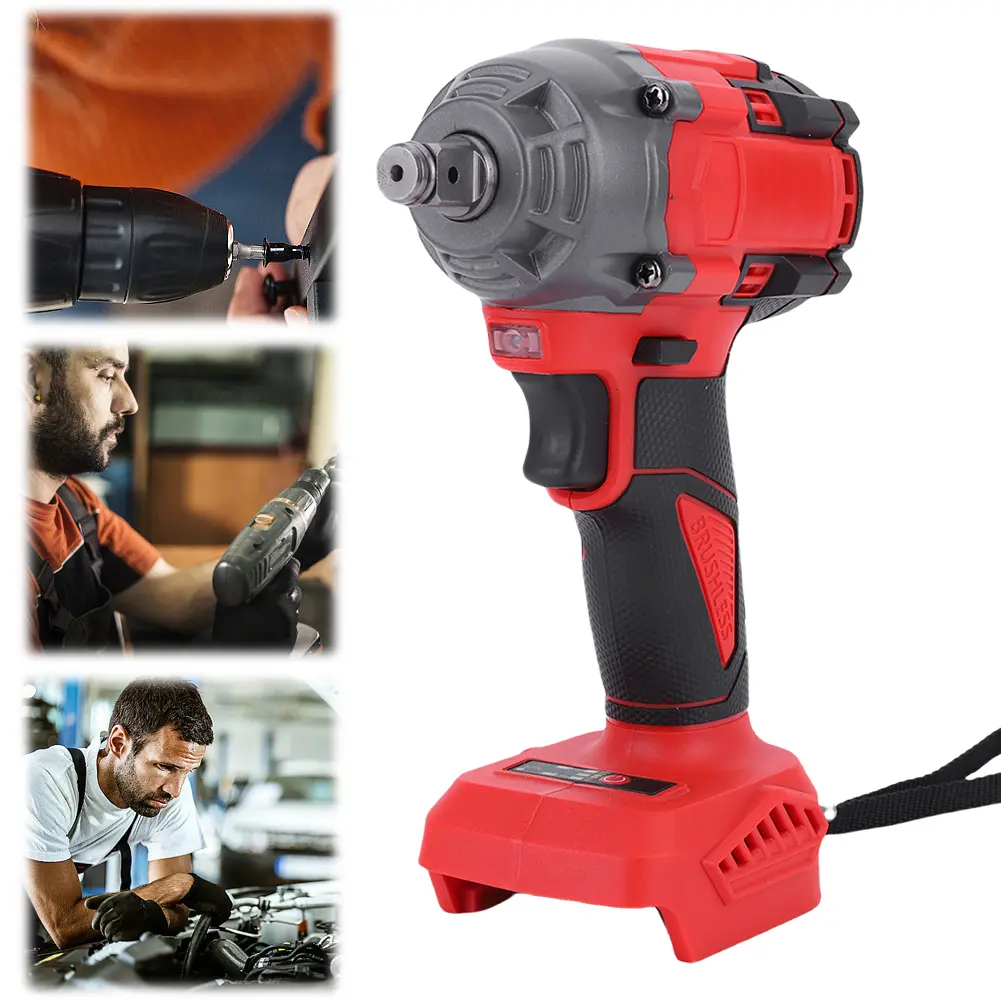 520 Nm Cordless Impact Wrench Brushless Electric Impact Wrench Electric Impact Gun for Makita Battery