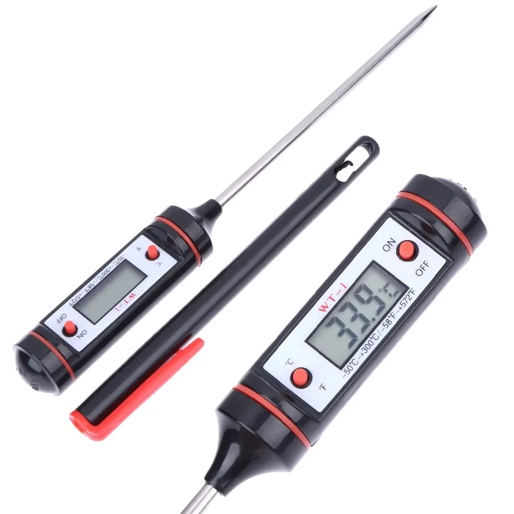 3-10PCS Electronic Cooking Thermometer Digital Liquid Barbecue Thermometer Adjustable Equipment for Laboratory Factory