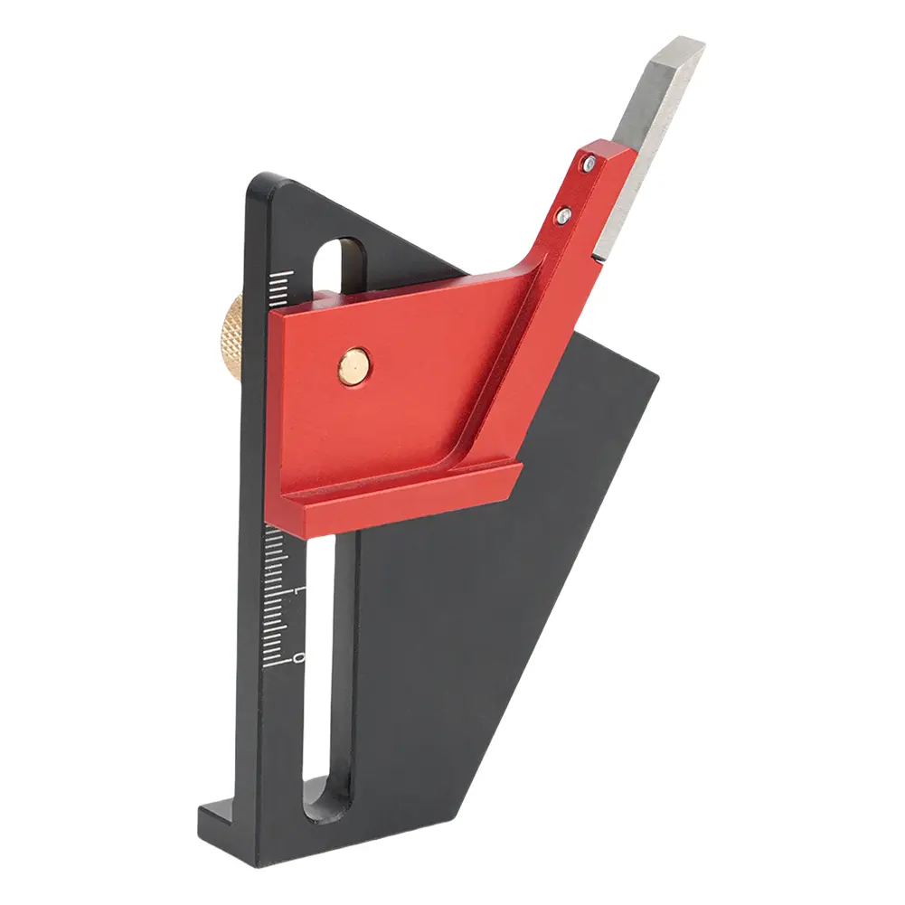 Depth Gauge Portable Aluminum Alloy Altimeter Multi-Function Height/Depth Measuring Tool for Saw Blades and Router Bits