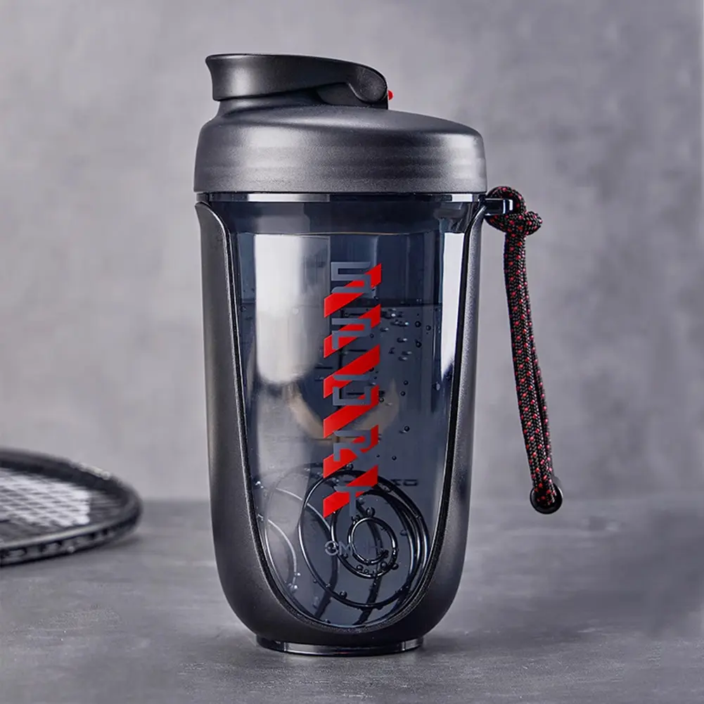 590ml Sports Shaker Bottles with Shaker Ball Drink Shake Bottle Detachable Whey Protein Powder Mixer Bottle for Indoor Outdoor