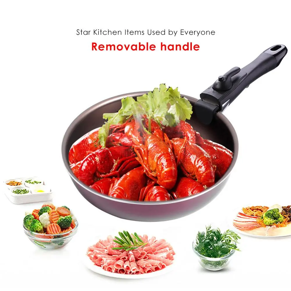 Detachable Pot Clip Handle Folding Cookware Handgrip Replacement Pan Clamp Handles Anti-scald Useful Kitchen Supplies