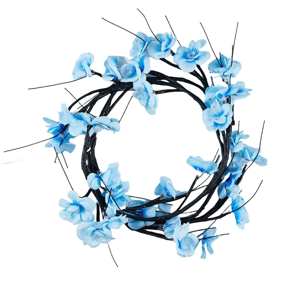 Flower String Lights with Remote Control Artificial Flower Vine Light Bendable Cluster Lights USB Plug In for Home Bedroom