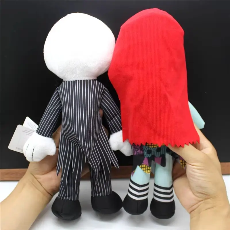 1piece Disney Tim Burton’s Nightmare Before Christmas Sally and jack Plush Toys Halloween Gifts Valentines Gift