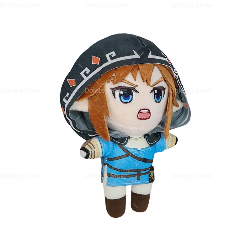 New The Legend of Zelda Plush Link with Removable Hat Mask Link Cartoon Anime Stuffed Toy for Kids Birthday Gifts