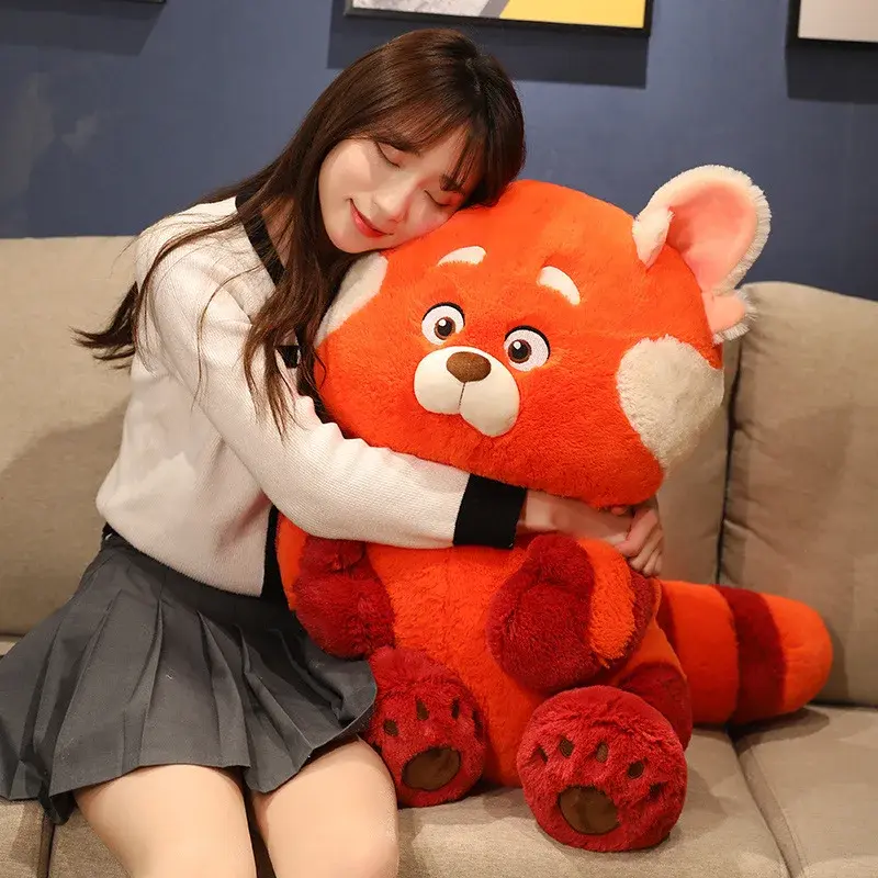 Dis 20-45cm New Turning Red Version of Youth Deformation Kawaii Plush Toy Doll Raccoon Doll Red Panda Girls Gift Cute Room
