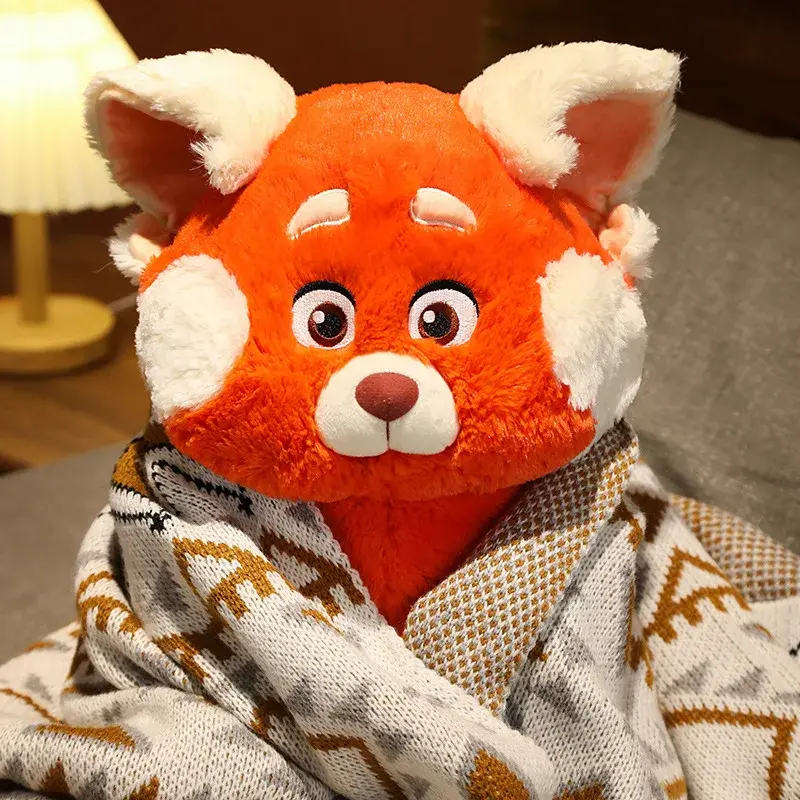 Dis 20-45cm New Turning Red Version of Youth Deformation Kawaii Plush Toy Doll Raccoon Doll Red Panda Girls Gift Cute Room