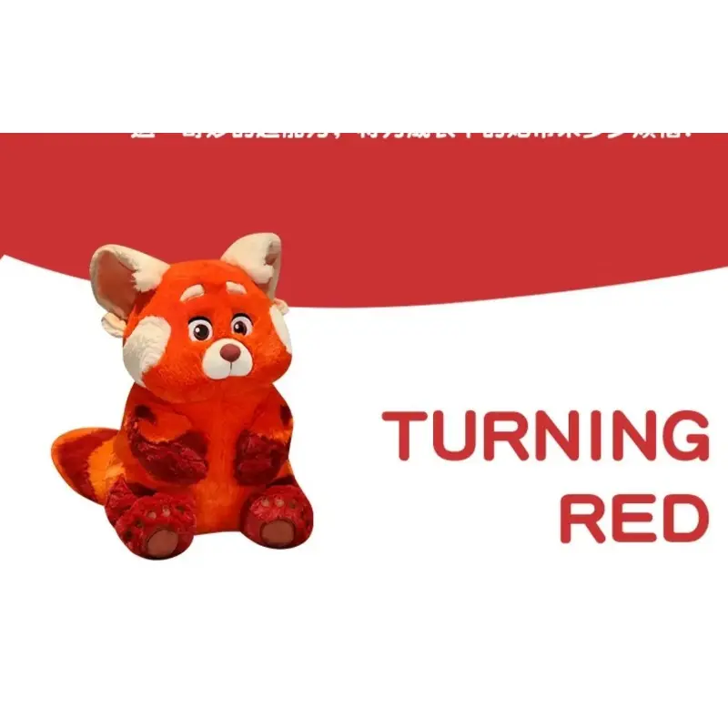 Dis 20-45cm New Turning Red Version of Youth Deformation Kawaii Plush Toy Doll Raccoon Doll Red Panda Girls Gift Cute Room