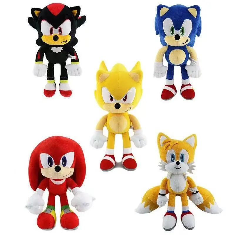 20-25cm Sonic peluches toy cartoon hedgehog Amy Rose knuckle tail soft stuffed doll child birthday Sonic lovely toys
