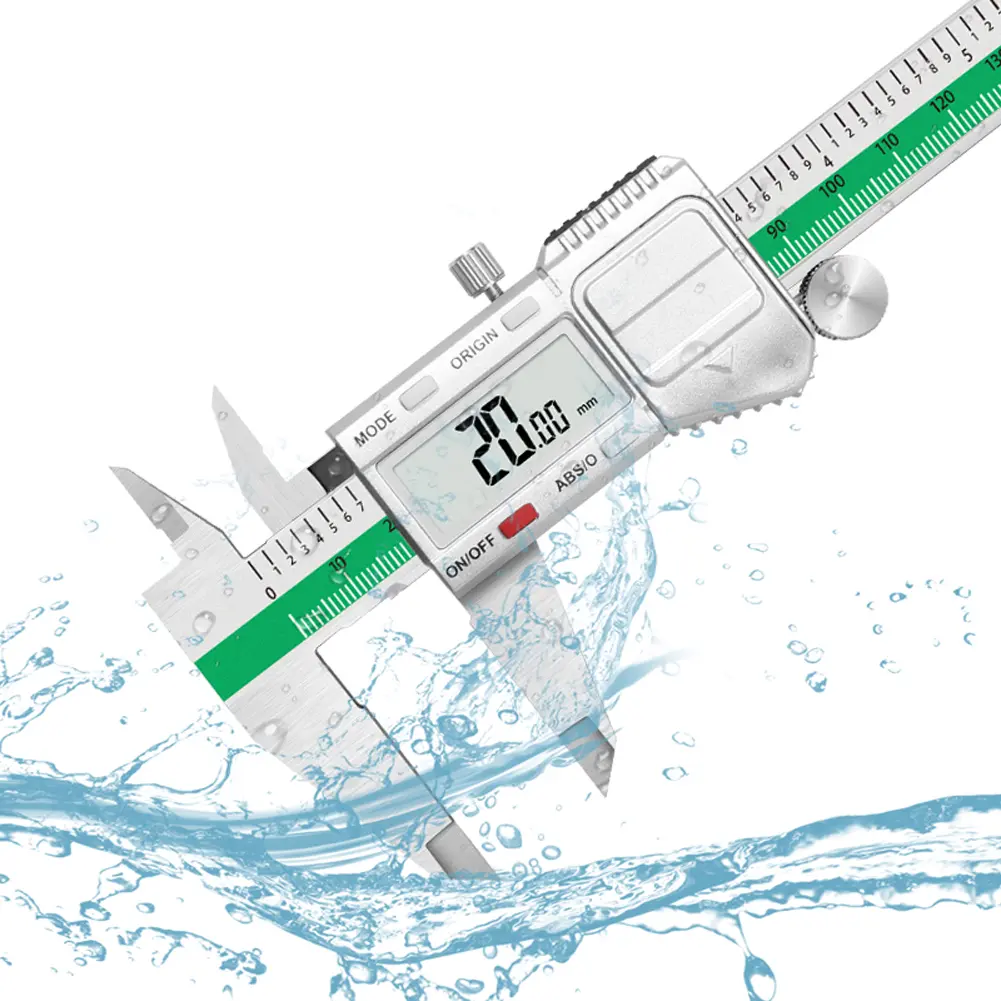 Digital Caliper Measuring Tool Combination Square with LCD Display Digital Vernier Gauge Multi-Function for DIY/Household