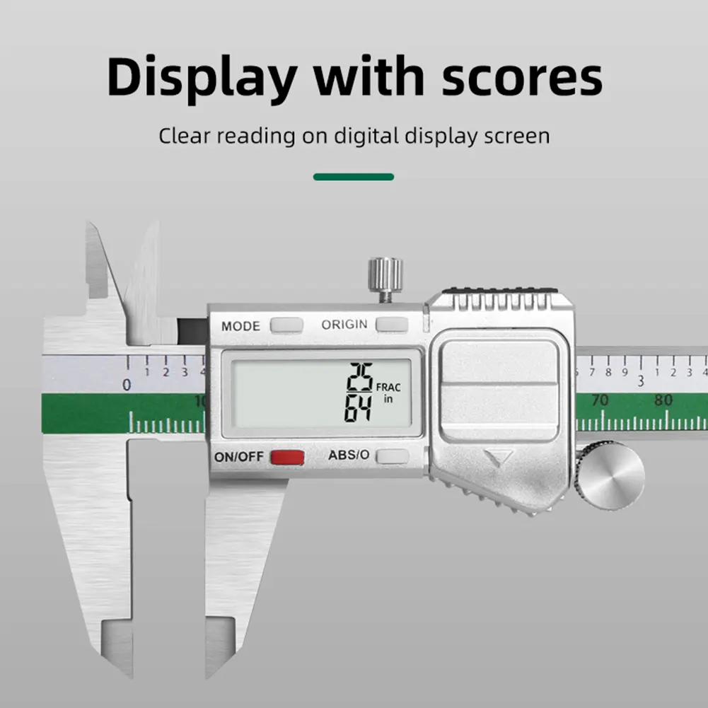 Digital Caliper Measuring Tool Combination Square with LCD Display Digital Vernier Gauge Multi-Function for DIY/Household