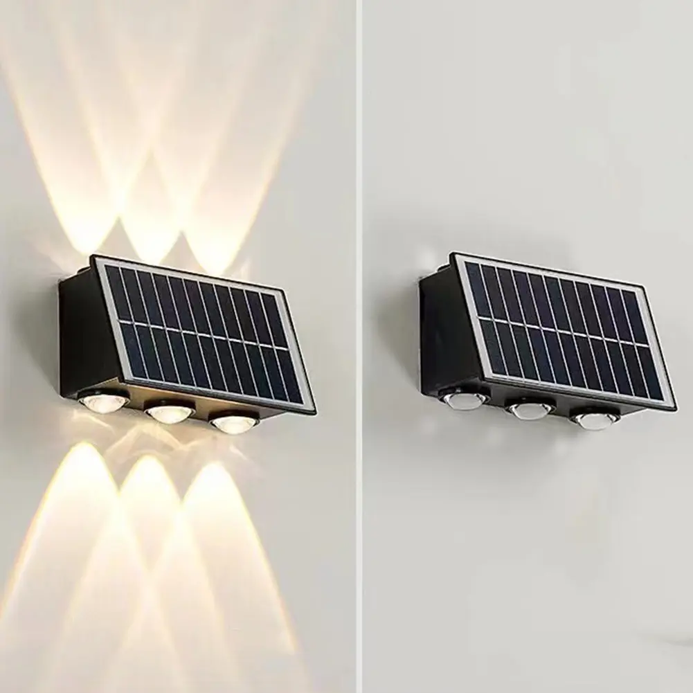 LED Outdoor Spot Light Waterproof Solar Powered Fence Lights Wear Resist Ambient Spotlights for Decorating Garden Fences