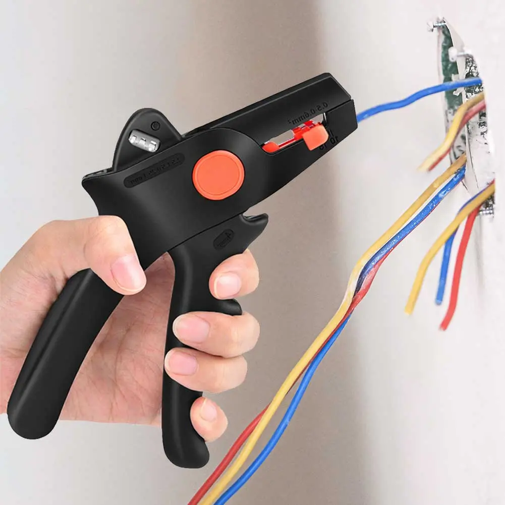 Self-Adjusting Wire Stripper Wire Cutter Multifunctional Wire Crimper Wire Stripping Tool for Electrical Cable Cutting