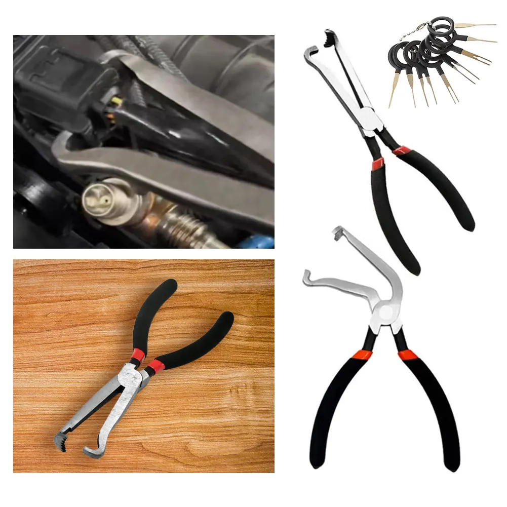 2 Pcs Electrical Disconnect Pliers with 8 Pcs Terminal Removal Tools Electrical Connector Pliers for Fuel Injectors