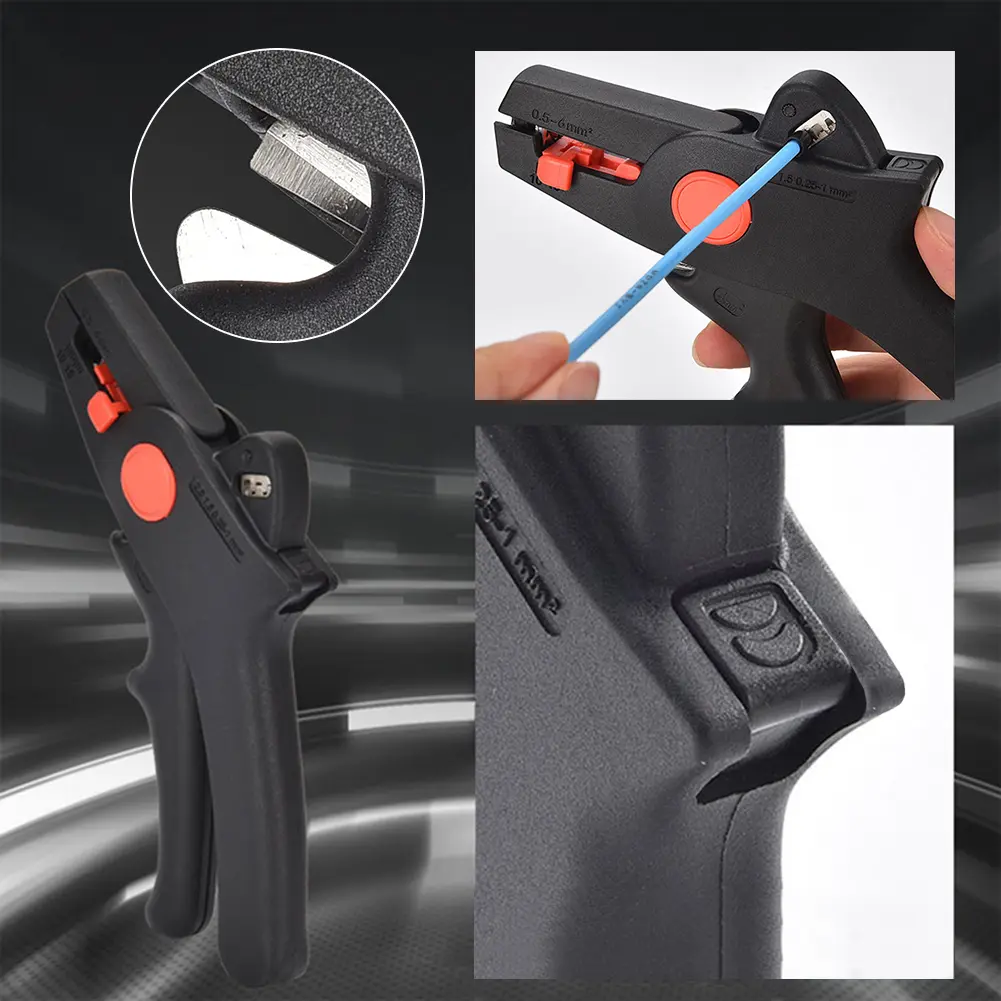 Self-Adjusting Wire Stripper Wire Cutter Multifunctional Wire Crimper Wire Stripping Tool for Electrical Cable Cutting