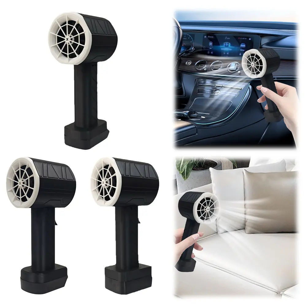 Powerful Turbo Jet Fan 64mm Brushless Motor Handheld Duct Fan Violent Turbo Fan Car Dry Air Gun