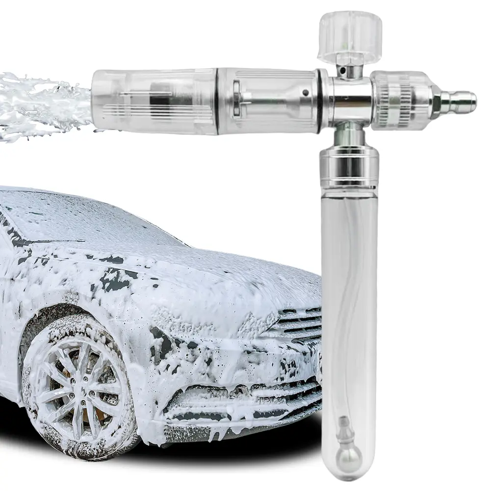 35ml Water Foam Pot with 1/4 Inch Quick Connector Soap Foam Spray Bottle Adjustable Car Wash Foam Sprayer for Cleaning Cars SUVs