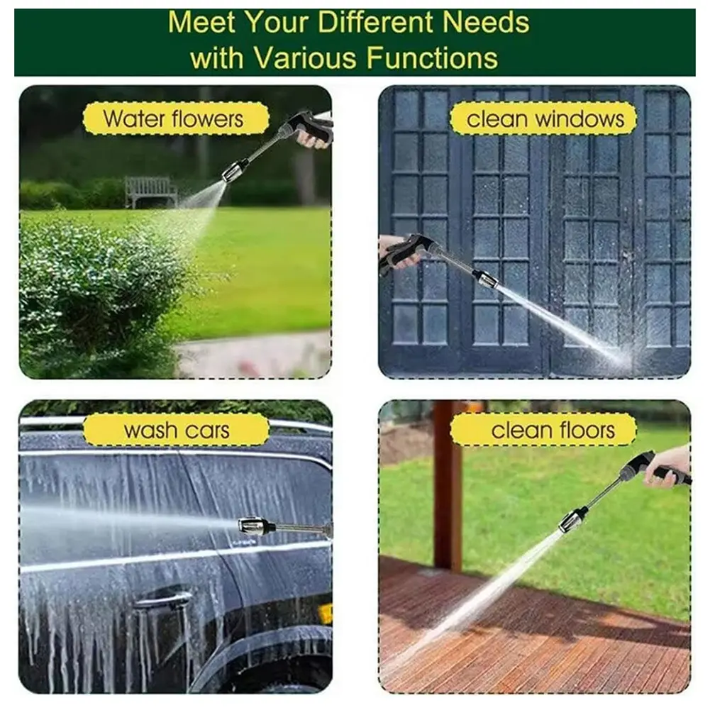 Pressure Washer with 360° Rotating Garden Hose Pressure Power Washer Waterblitz High Pressure Turbowasher for Car Yard Wash