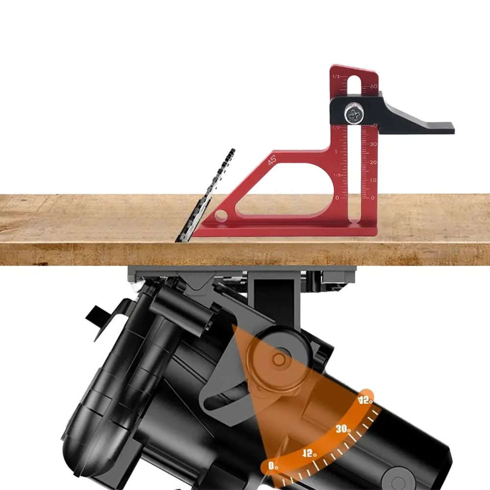 Metal Height Gauge Adjustable Woodworking Setting Gauge with Metric & Inch Scale Height Measuring Gauge Woodworking Accessories