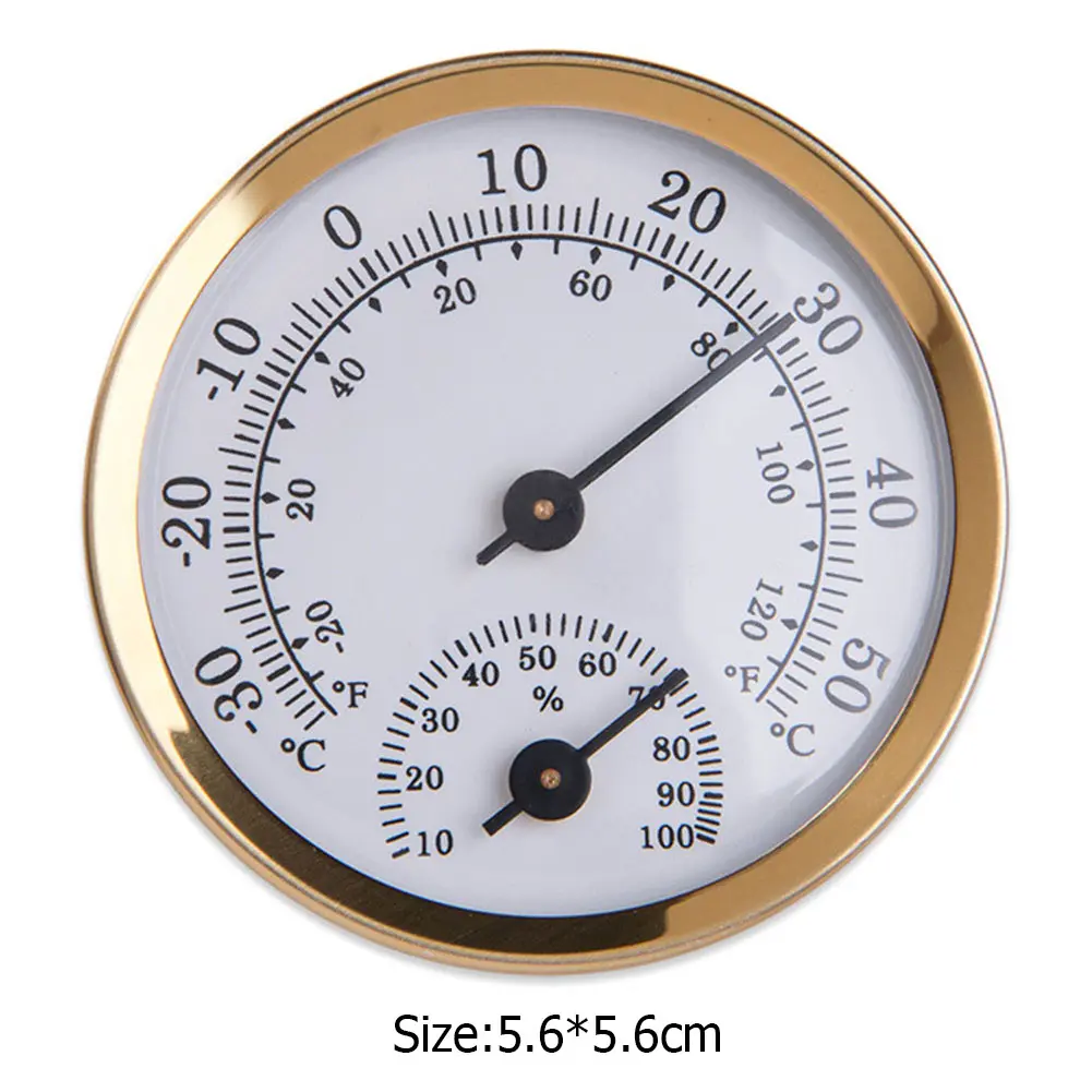 2-5PCS Mechanical Hygrothermograph Home Wall Temperature Humidity Dial Meter Thermometer  Room Hygrometer Gauge Damp Detector