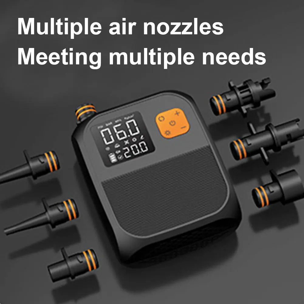 SUP Boat Accessories 25PSI High Pressure Portable Air Compressor Stand Up Paddle SUP Pump Electric Air Pump for Kayak Kite Wings
