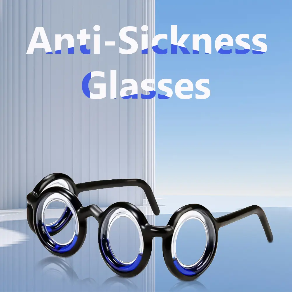1-5PCS Multipurpose Anti-Sickness Glasses Without Lens Motion Sickness Glasses Detachable Foldable for Taking Boat Plane