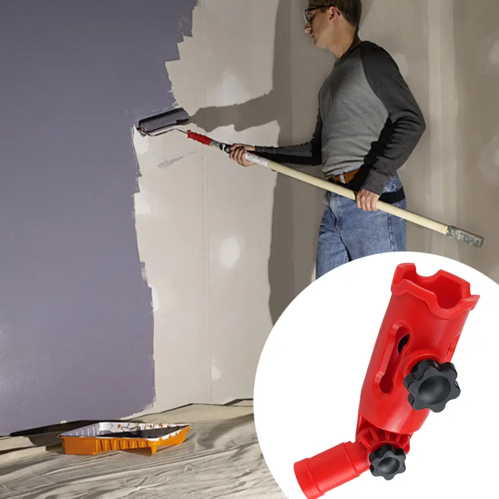 Multi-Angle Paint Brush Extender Extension Pole Attachments Telescopic Ceiling Wall Painting Rods Cleaning Brush Extender Stick