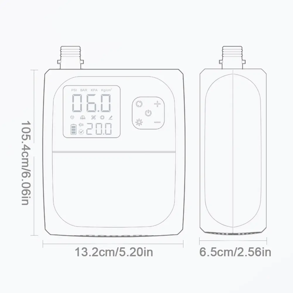 SUP Boat Accessories 25PSI High Pressure Portable Air Compressor Stand Up Paddle SUP Pump Electric Air Pump for Kayak Kite Wings