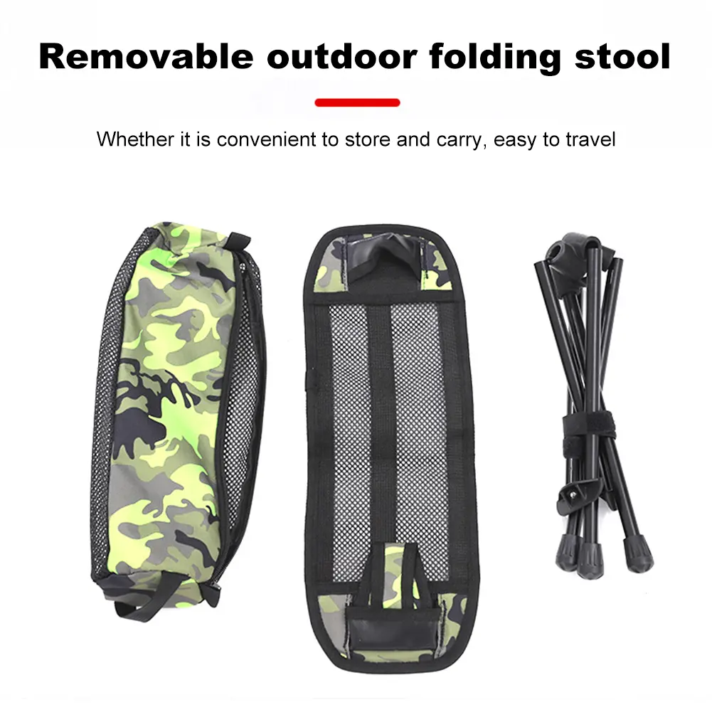 Folding Fishing Seat Chair Foot Rest Portable Moon Chair Footstool Beach Chair Foot Rest for Hiking Picnic Fishing
