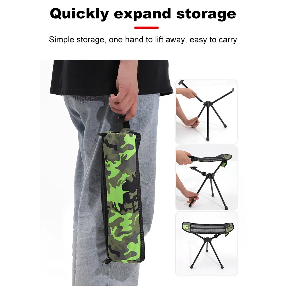Folding Fishing Seat Chair Foot Rest Portable Moon Chair Footstool Beach Chair Foot Rest for Hiking Picnic Fishing