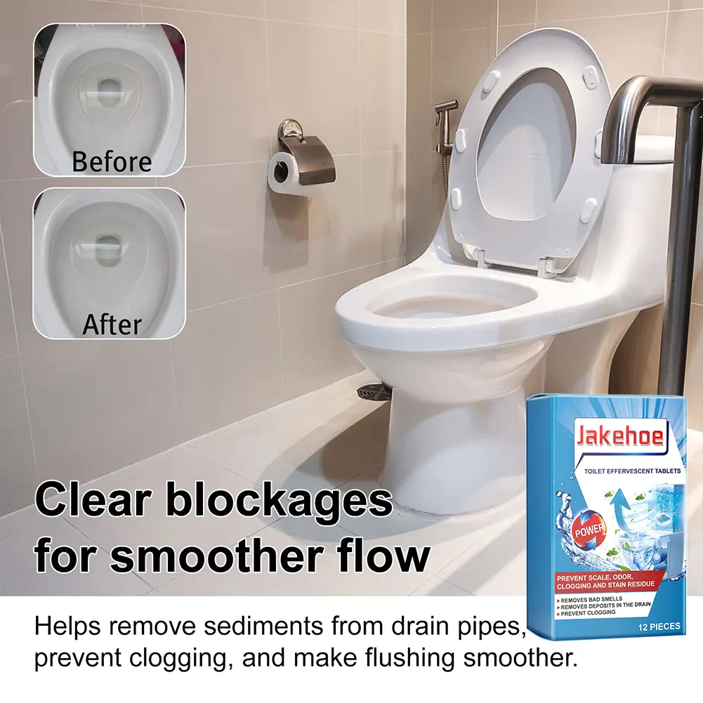 24-60Pcs Detergent Eliminate Odor Toilet Bowl Cleaner Tablets Remove Urine Stains Dirt Toilet Cleaning Effervescent Tablets