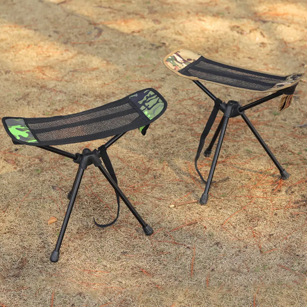 Folding Fishing Seat Chair Foot Rest Portable Moon Chair Footstool Beach Chair Foot Rest for Hiking Picnic Fishing